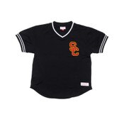 USC Trojans Men's CrashLit Forever Caution Tape Black Jersey